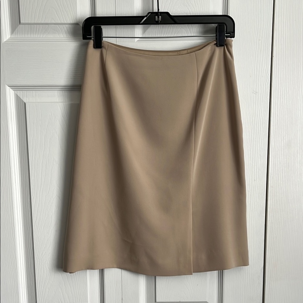 Casual Corner ClassicTan A-Line Knee-Length Skirt